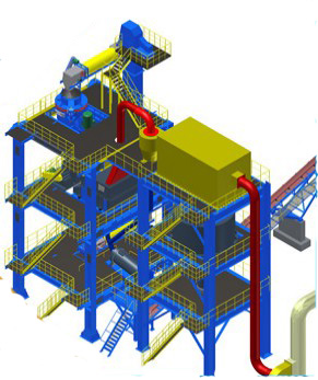 制砂楼结构图|制砂楼立体结构图